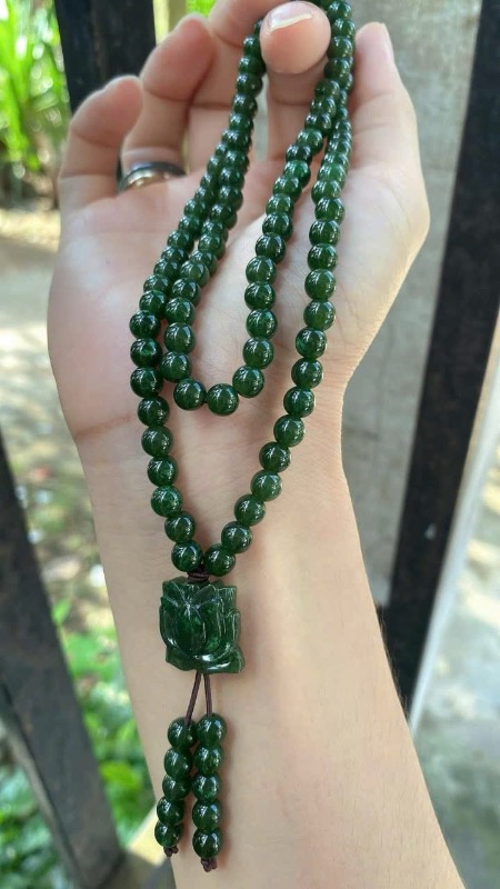 Chuỗi Ngọc Bích 6li 108 viên Ms.79.A10