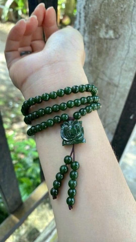 Chuỗi Ngọc Bích 6li 108 viên Ms.79.A10