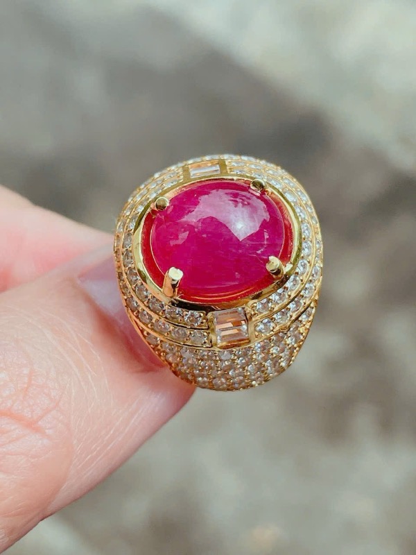 Nhẫn Nam Ruby 