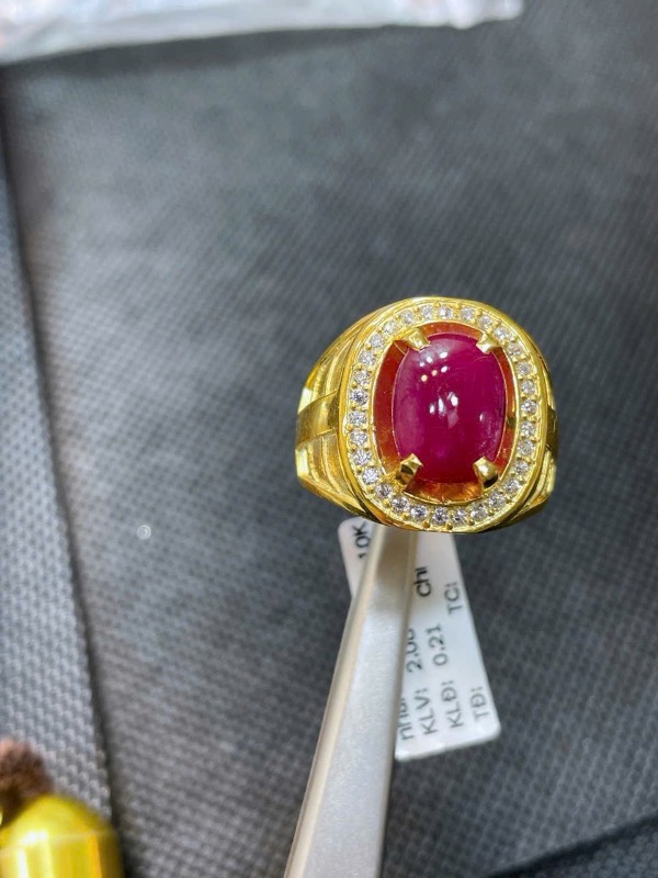 Nhẫn Nam Đá Ruby 
