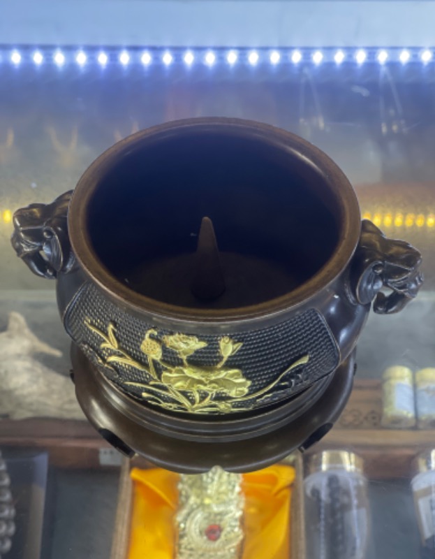 Xông Trầm Hương Bằng Đồng 