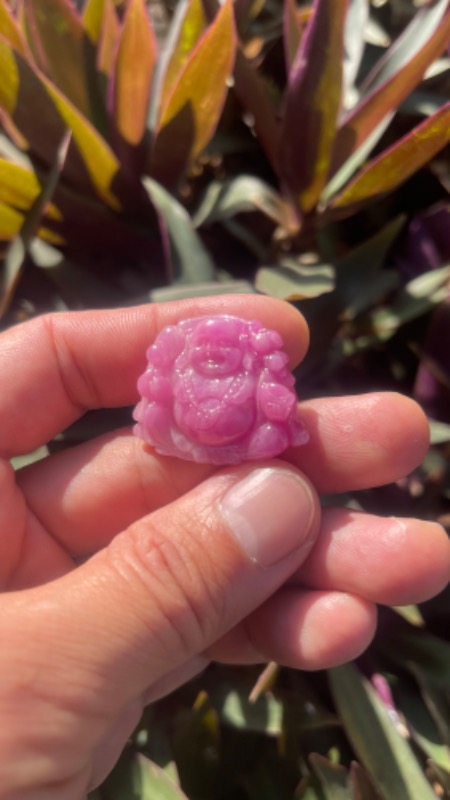 Phật Di Lạc Đá Ruby