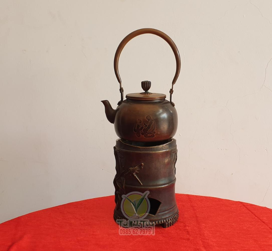 Ấm Trúc Đồng Vàng 